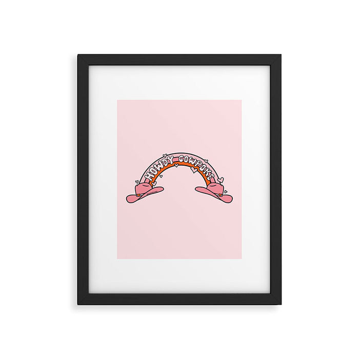 Howdy Cowpoke Framed Art Print Gallery Image 1