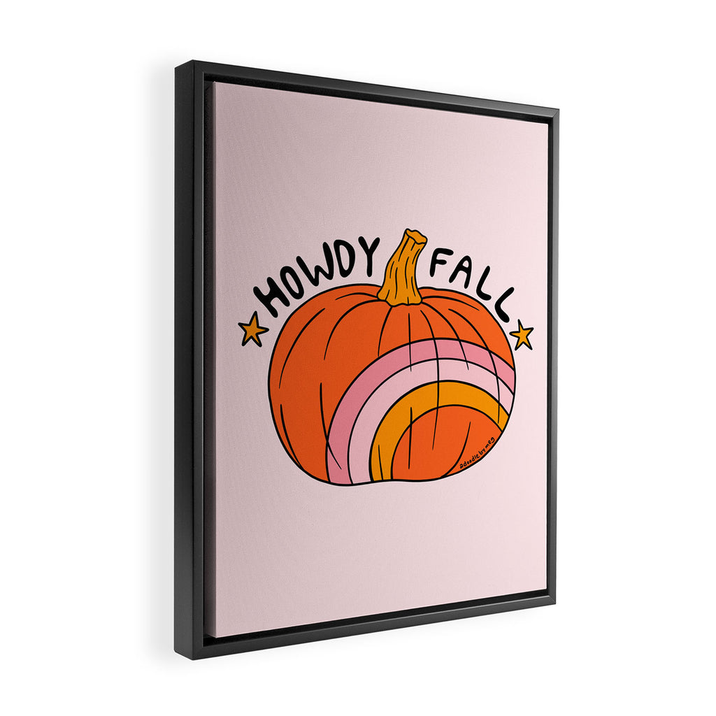 Howdy Fall Framed Canvas Print Gallery Image 2