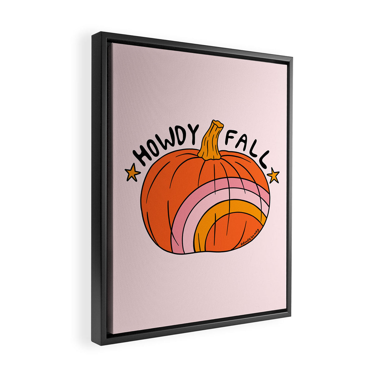 Howdy Fall Framed Canvas Print Gallery Image 2