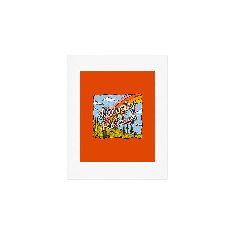 Howdy Ho Ho Holidays Art Print Gallery Image 1