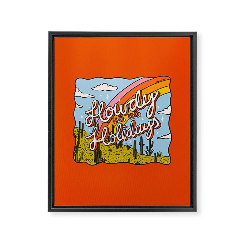 Howdy Ho Ho Holidays Framed Canvas Print Gallery Image 8