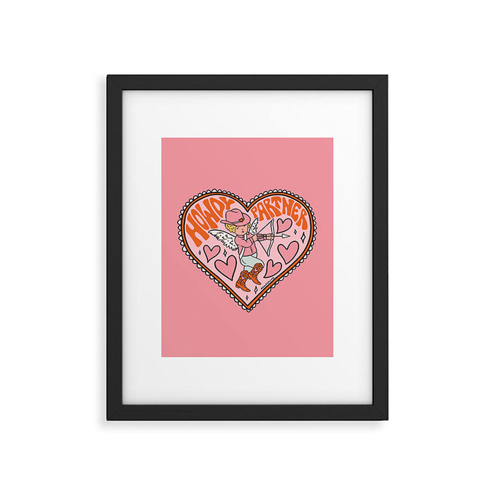 Howdy Partner Cupid Framed Art Print Gallery Image 1