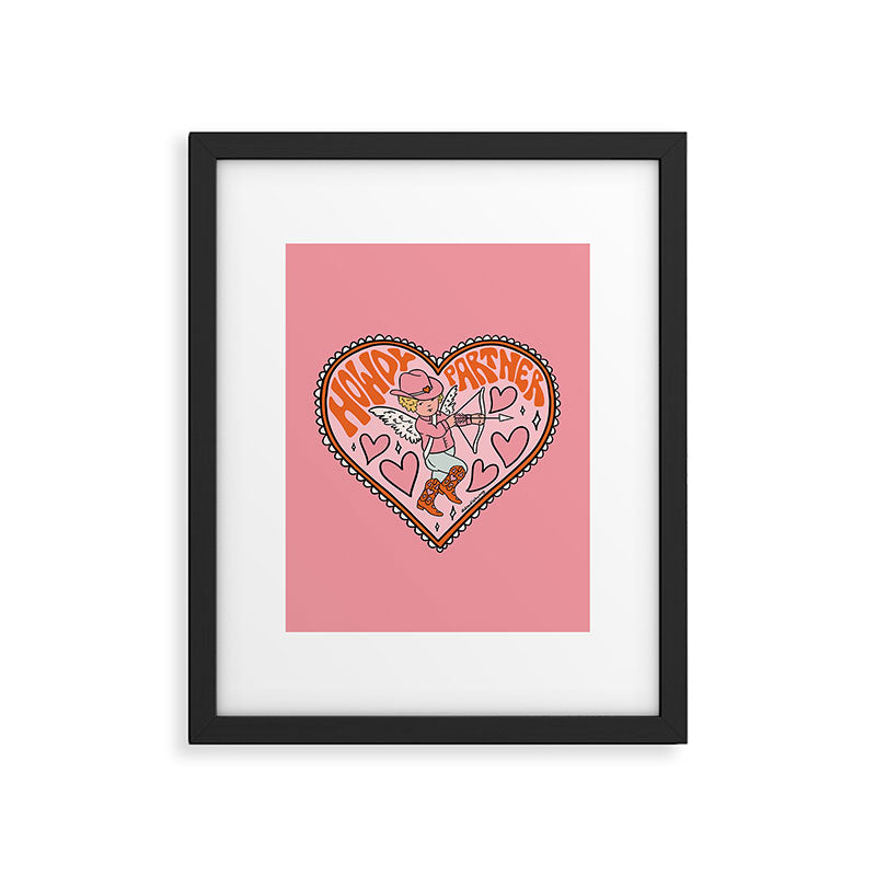 Howdy Partner Cupid Framed Art Print Gallery Image 6