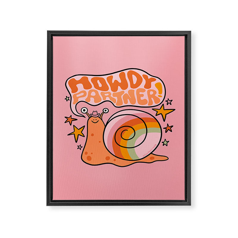Howdy Partner Framed Canvas Print Gallery Image 8