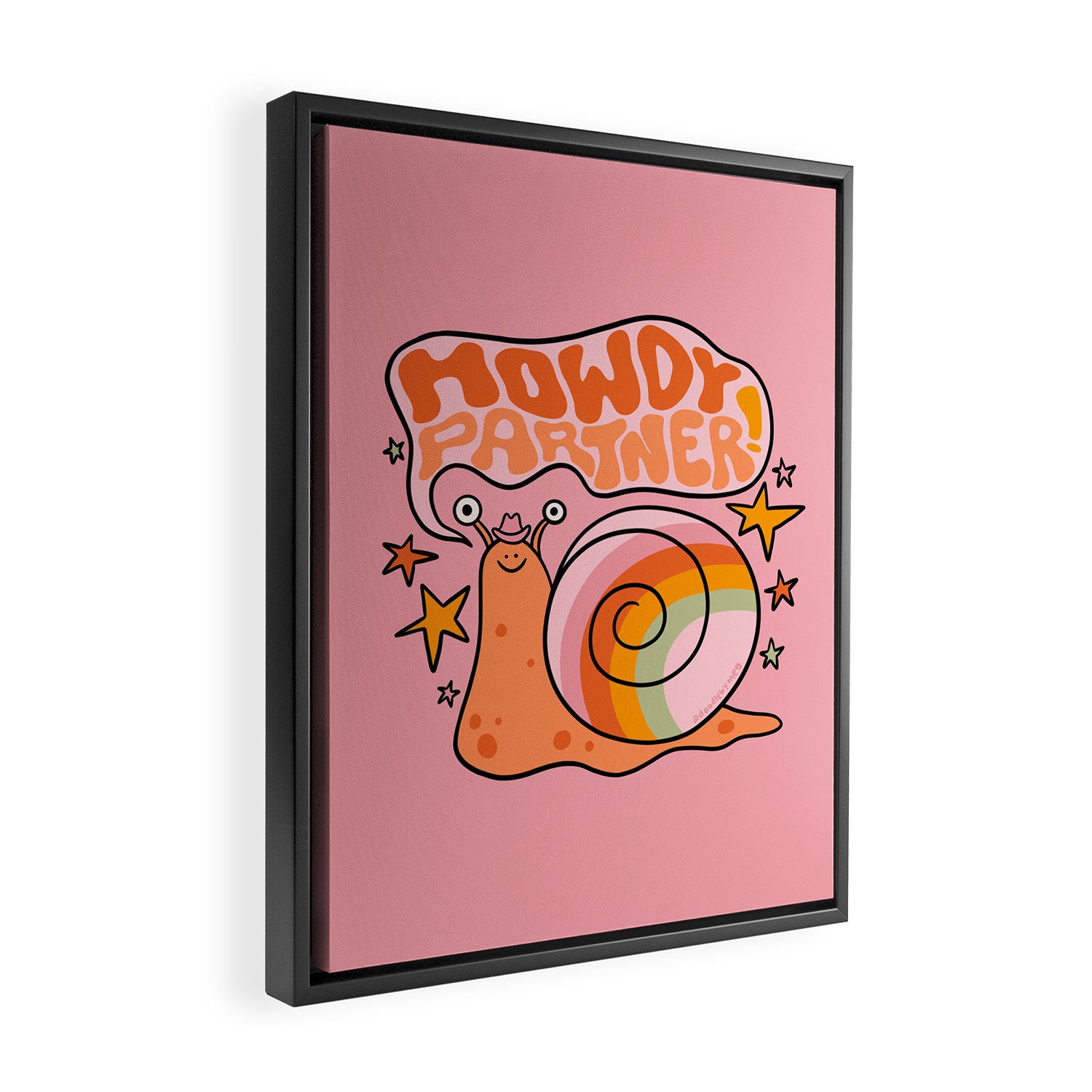Howdy Partner Framed Canvas Print Gallery Image 2