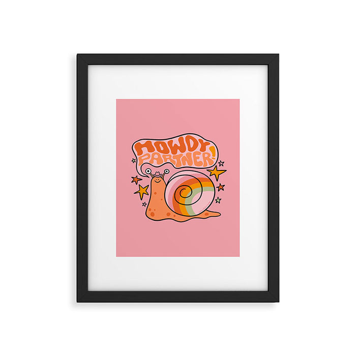 Howdy Partner Framed Art Print Gallery Image 1