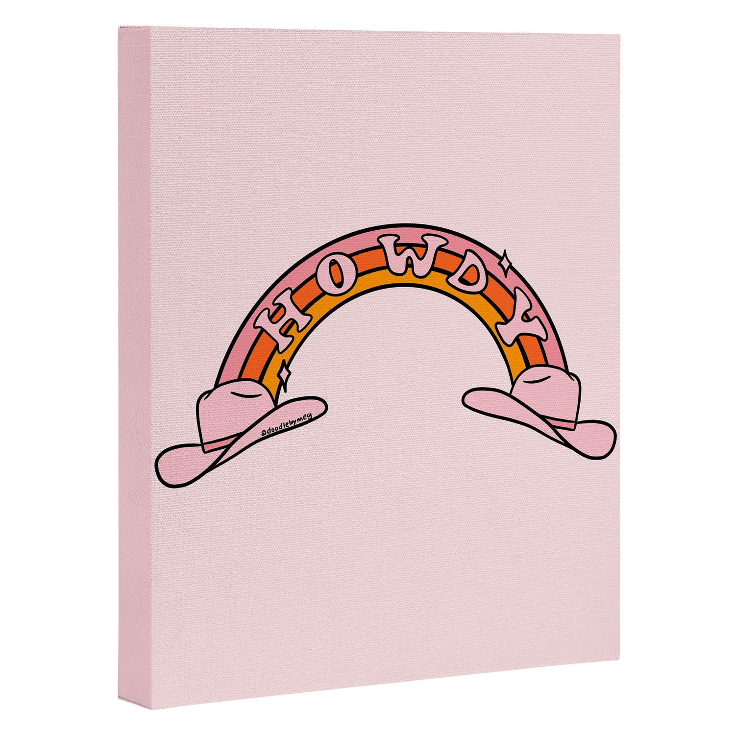 Howdy Rainbow Canvas Print Gallery Image 3