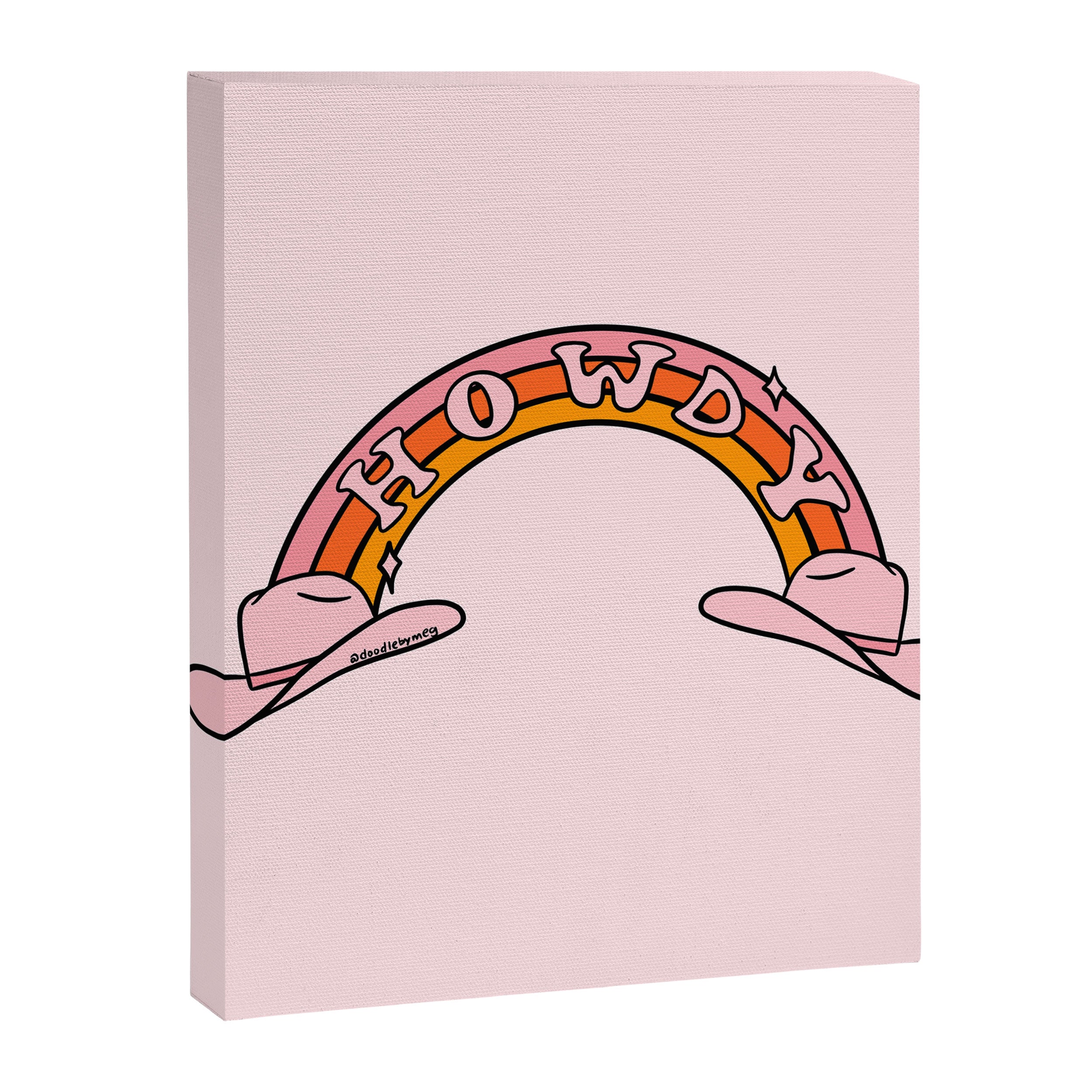 Howdy Rainbow Canvas Print Gallery Image 8