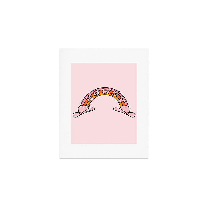Howdy Rainbow Art Print Gallery Image 1