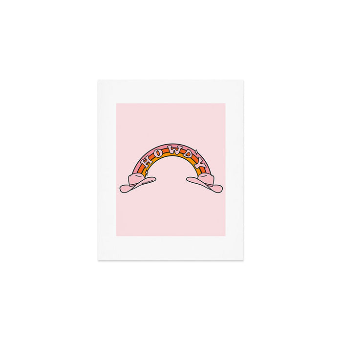 Howdy Rainbow Art Print Gallery Image 1