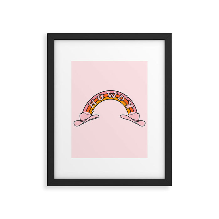 Howdy Rainbow Framed Art Print Gallery Image 1