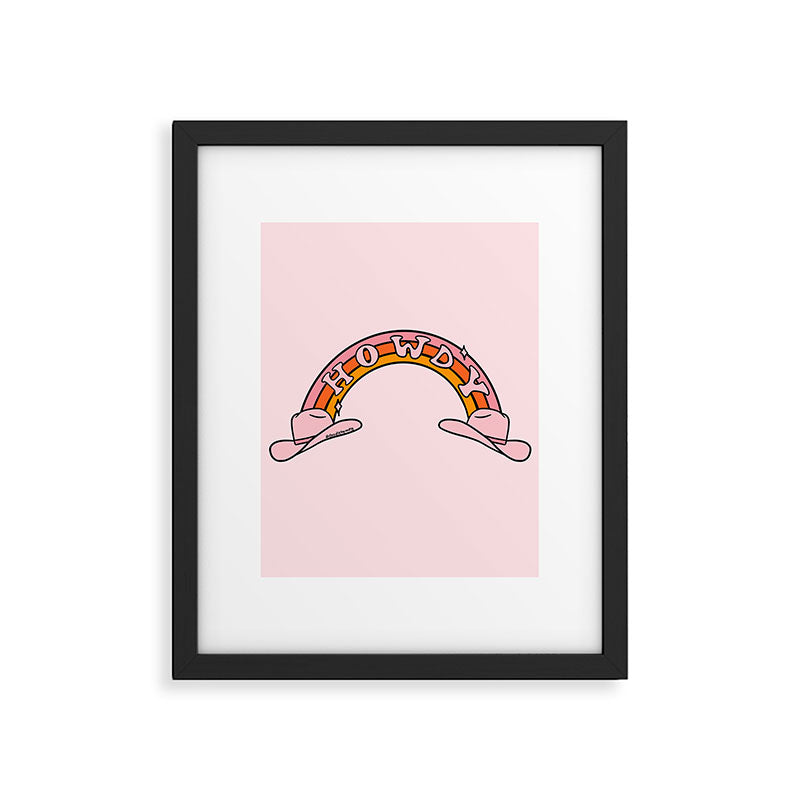 Howdy Rainbow Framed Art Print Gallery Image 6