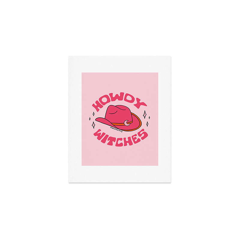 Howdy Witches Art Print Gallery Image 1
