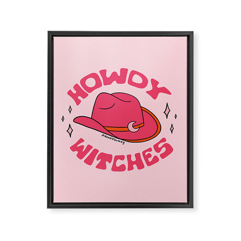 Howdy Witches Framed Canvas Print Gallery Image 8