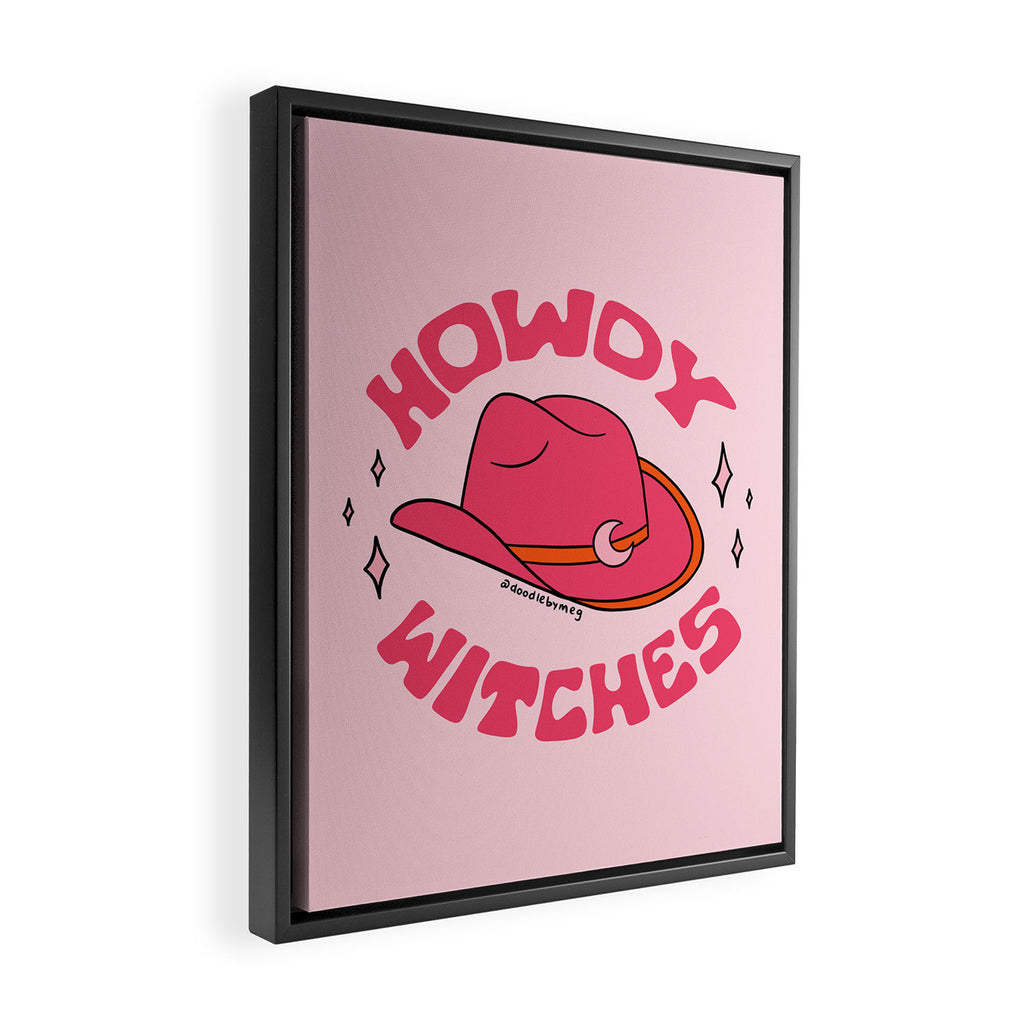 Howdy Witches Framed Canvas Print Gallery Image 2