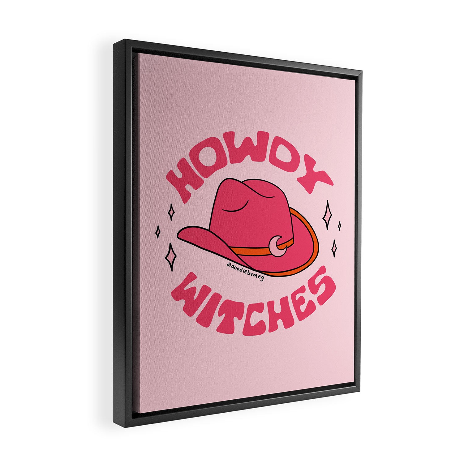 Howdy Witches Framed Canvas Print Gallery Image 2