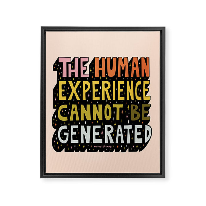 Human Experience Framed Canvas Print Gallery Image 1