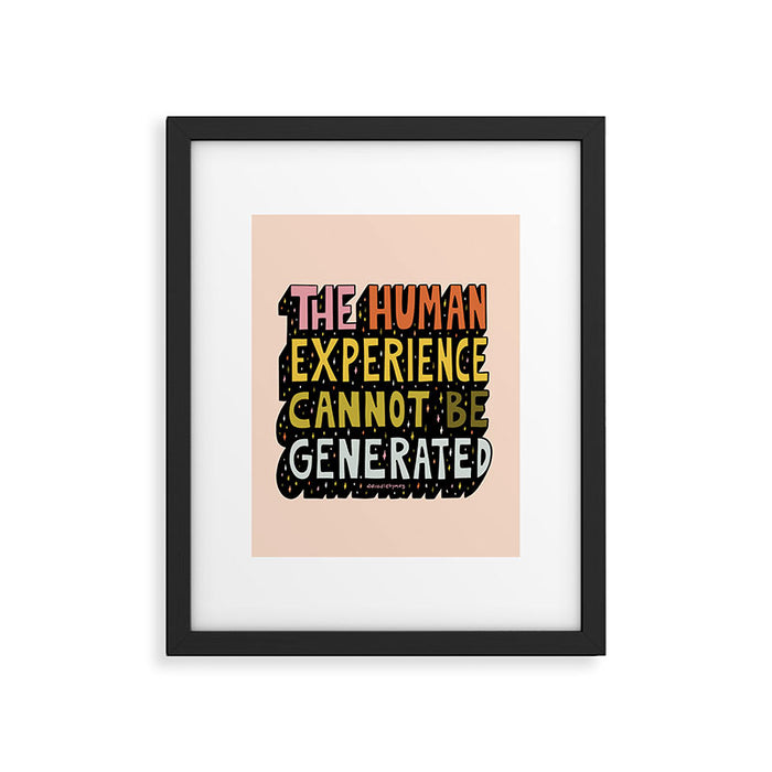 Human Experience Framed Art Print Gallery Image 1
