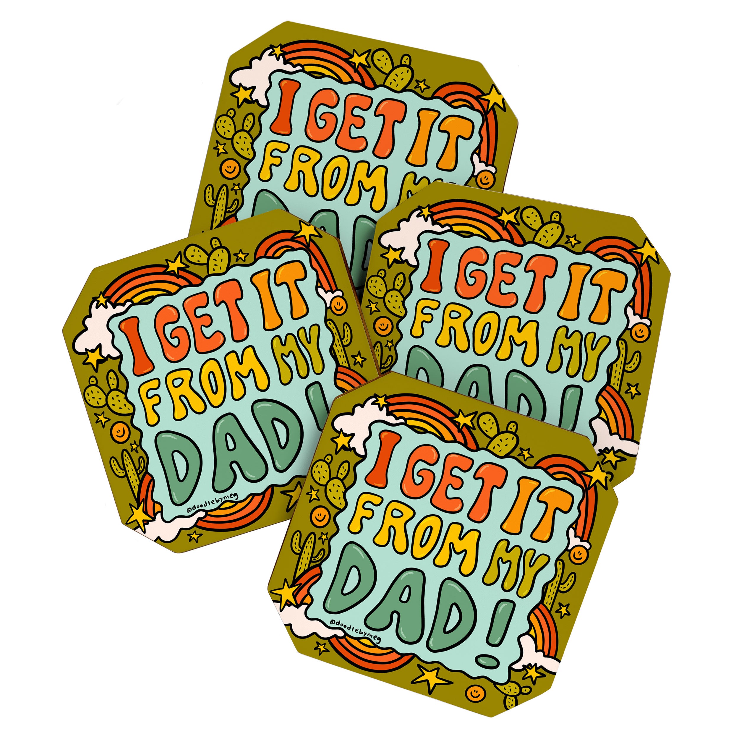 I Get It From My Dad Coaster Gallery Image 1