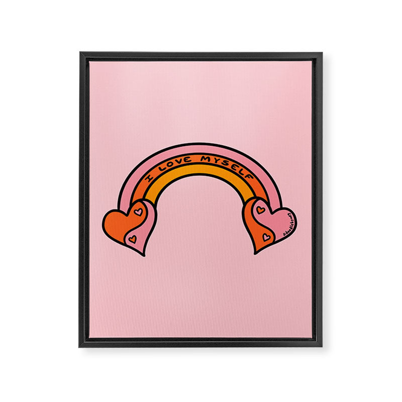 I Love Myself Framed Canvas Print Gallery Image 8