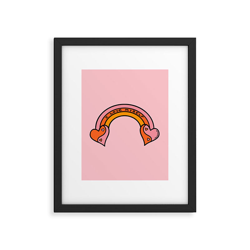I Love Myself Framed Art Print Gallery Image 6