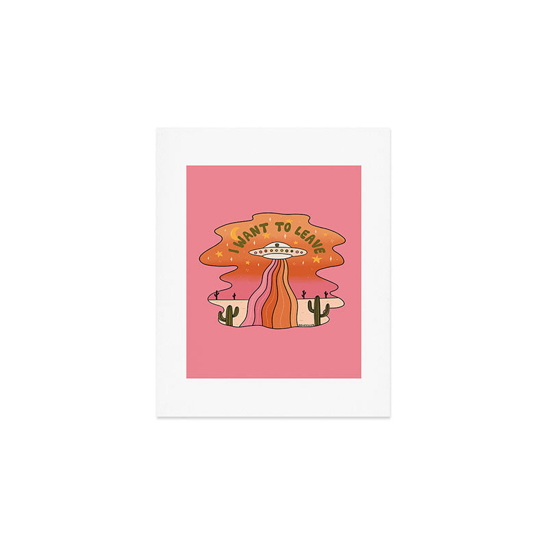 I Want To Leave Art Print Gallery Image 1