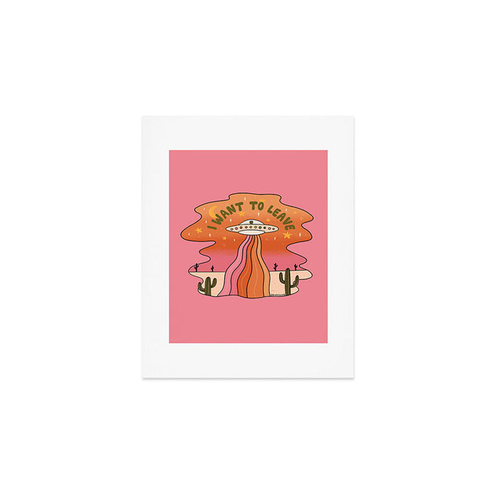 I Want To Leave Art Print Gallery Image 1