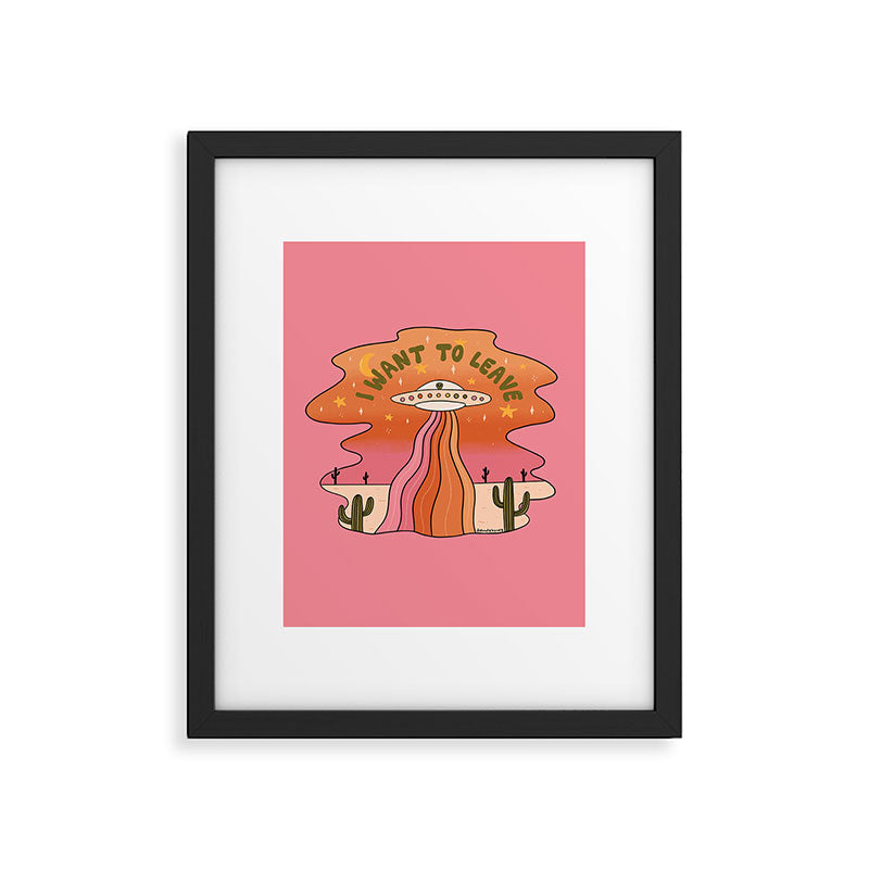 I Want To Leave Framed Art Print Gallery Image 4