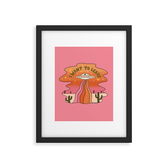 I Want To Leave Framed Art Print Gallery Image 1