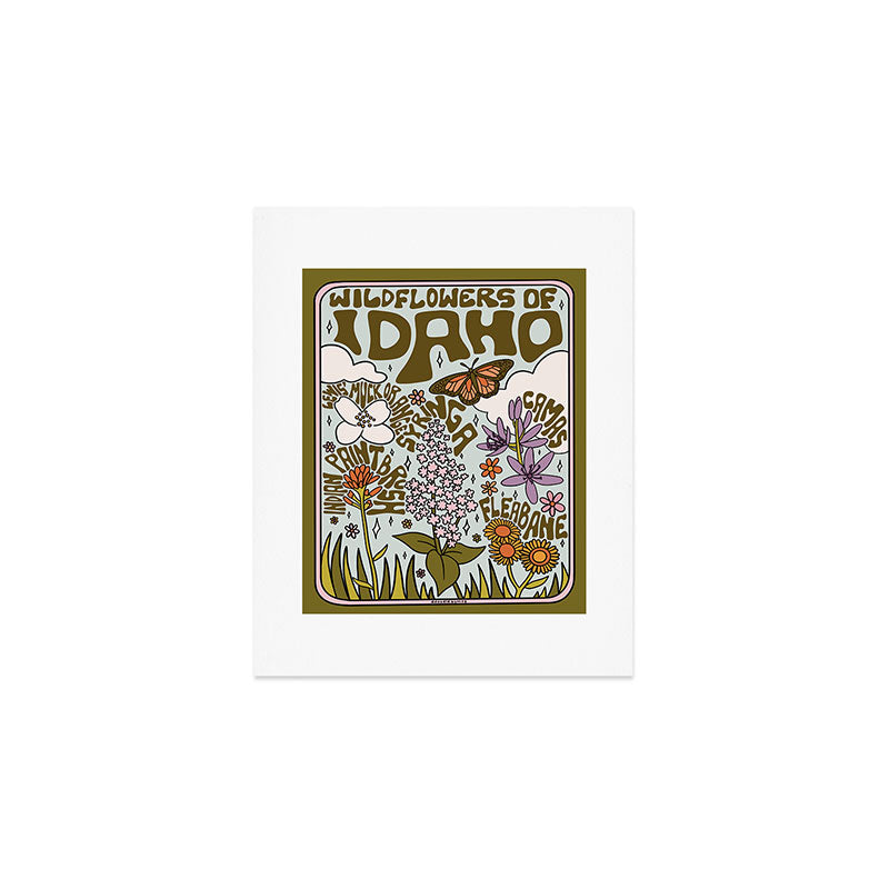 Idaho Wildflowers Art Print Gallery Image 1