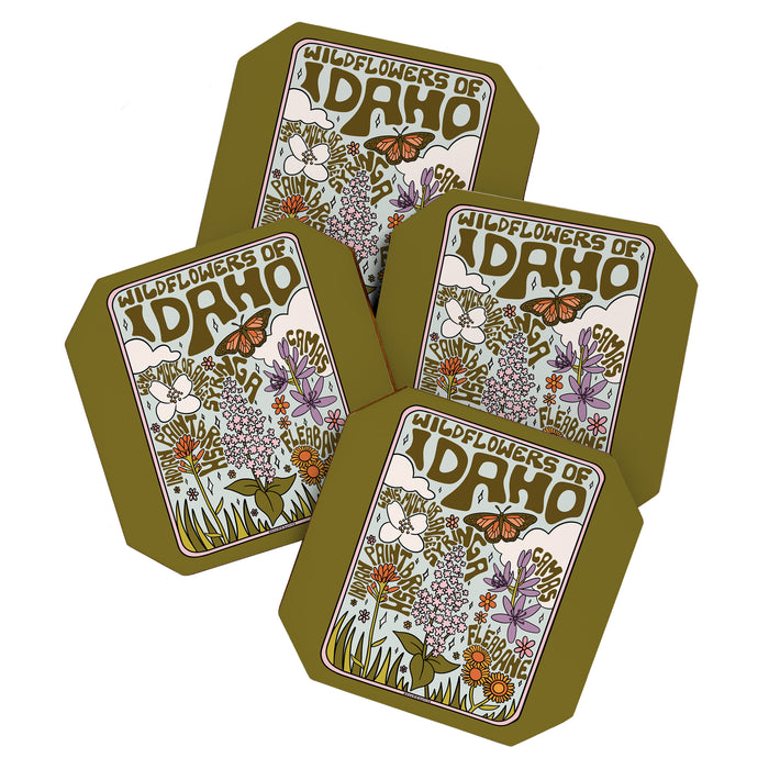 Idaho Wildflowers Coaster Gallery Image 1
