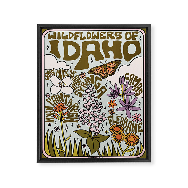 Idaho Wildflowers Framed Canvas Print Gallery Image 8
