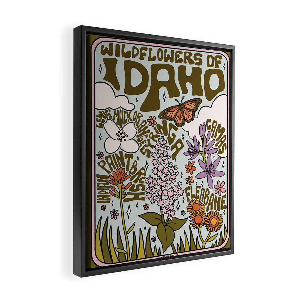 Idaho Wildflowers Framed Canvas Print Gallery Image 2