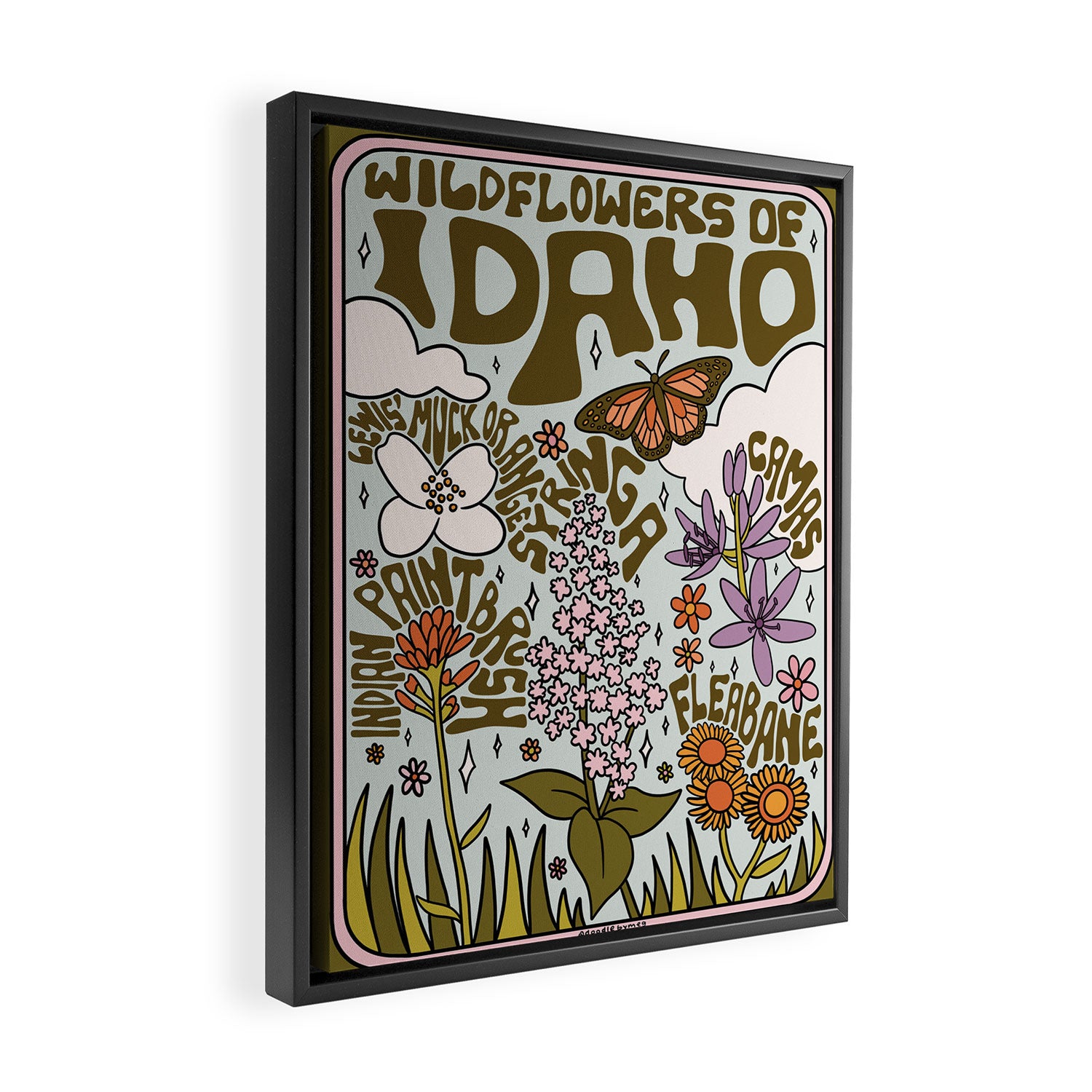 Idaho Wildflowers Framed Canvas Print Gallery Image 2