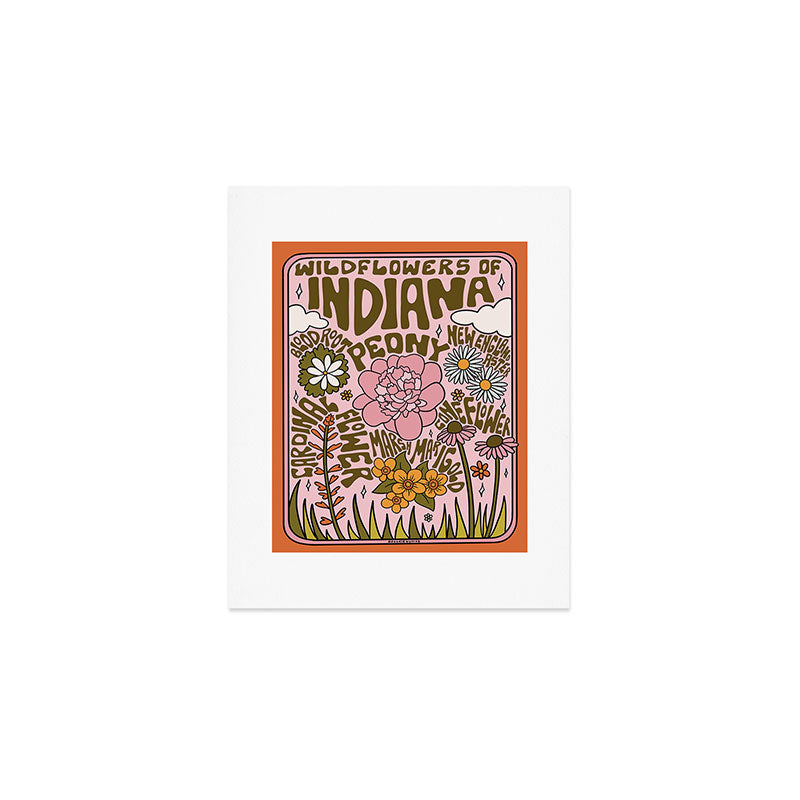 Indiana Wildflowers Art Print Gallery Image 1