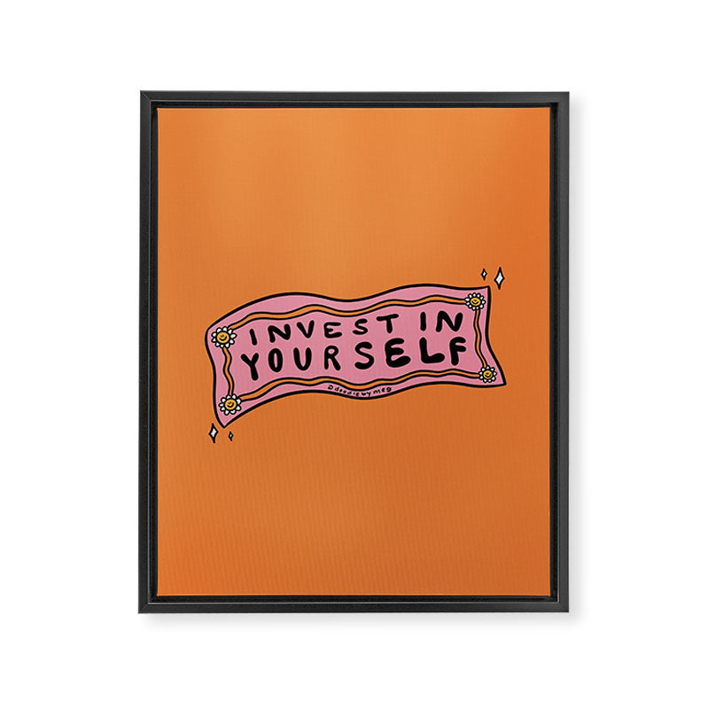 Invest In Yourself Framed Canvas Print Gallery Image 8