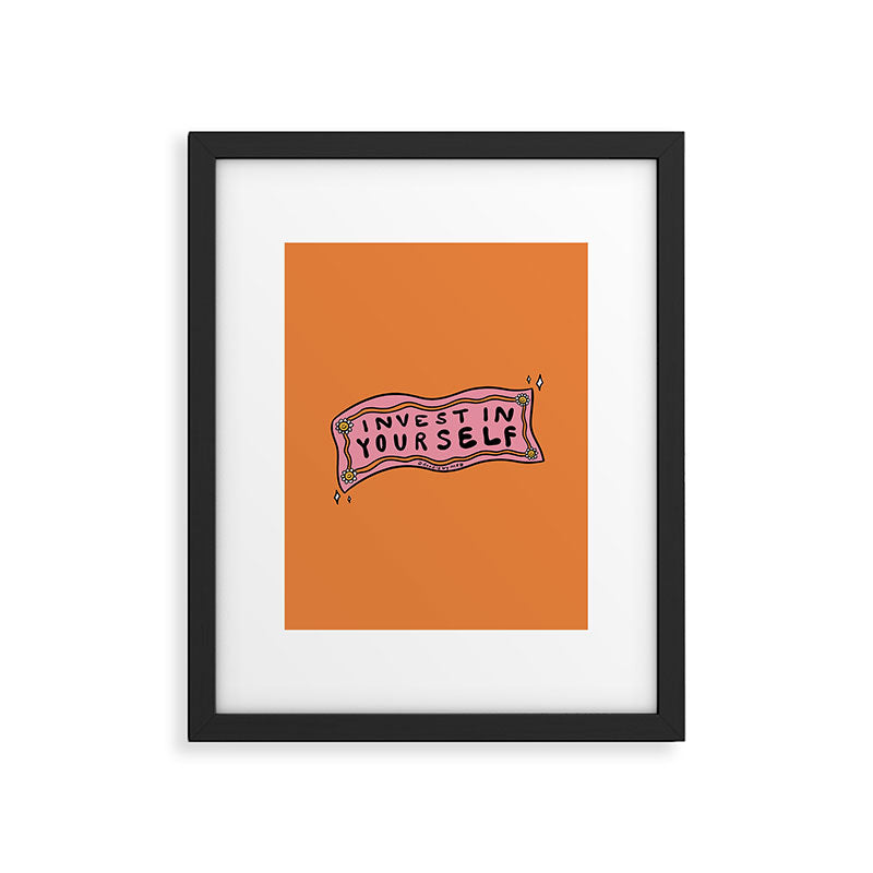 Invest In Yourself Framed Art Print Gallery Image 6