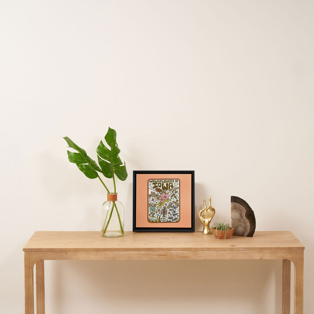 Iowa Wildflowers Framed Canvas Print Gallery Image 3