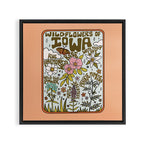Iowa Wildflowers Framed Canvas Print Gallery Image 3