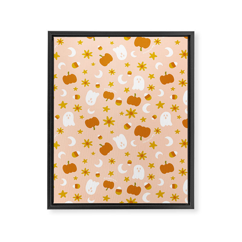 Is It Fall Yet in Peach Framed Canvas Print Gallery Image 8
