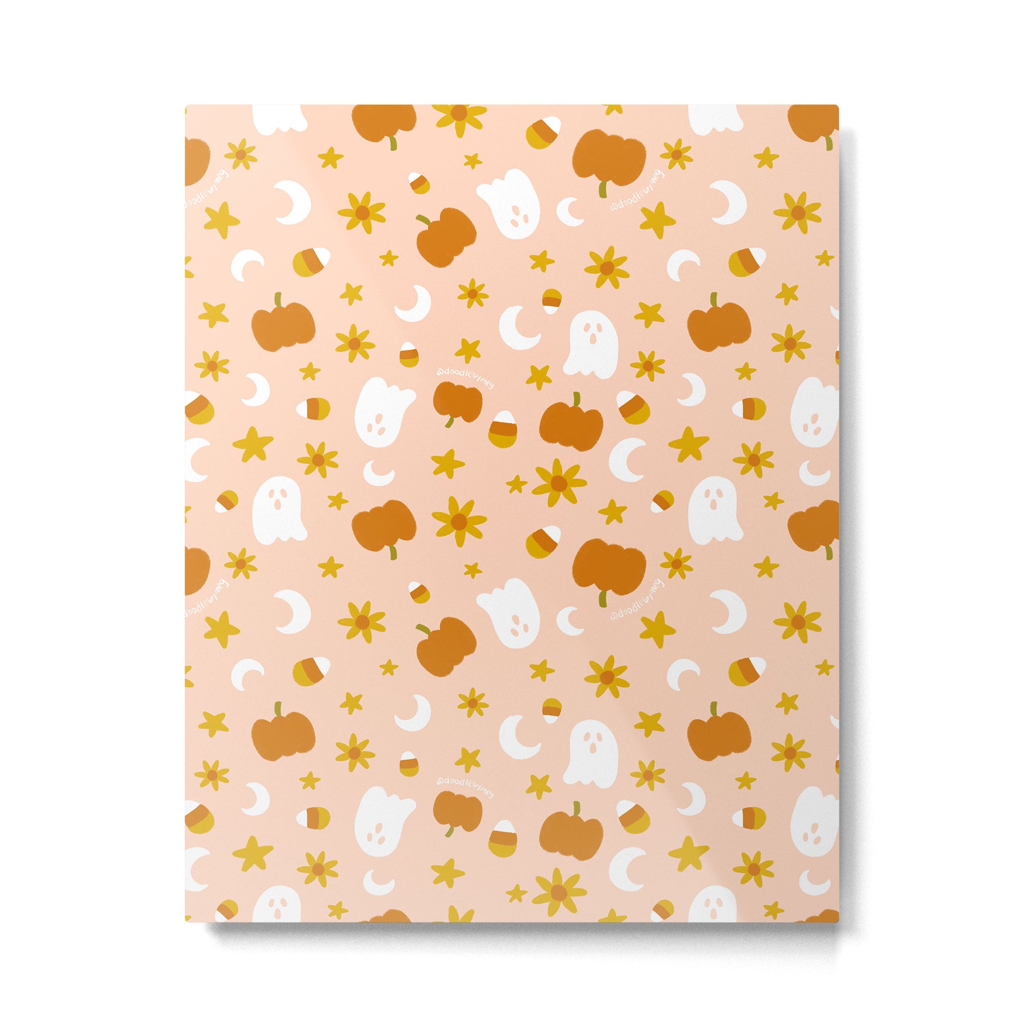 Is It Fall Yet in Peach Metal Print Gallery Image 6