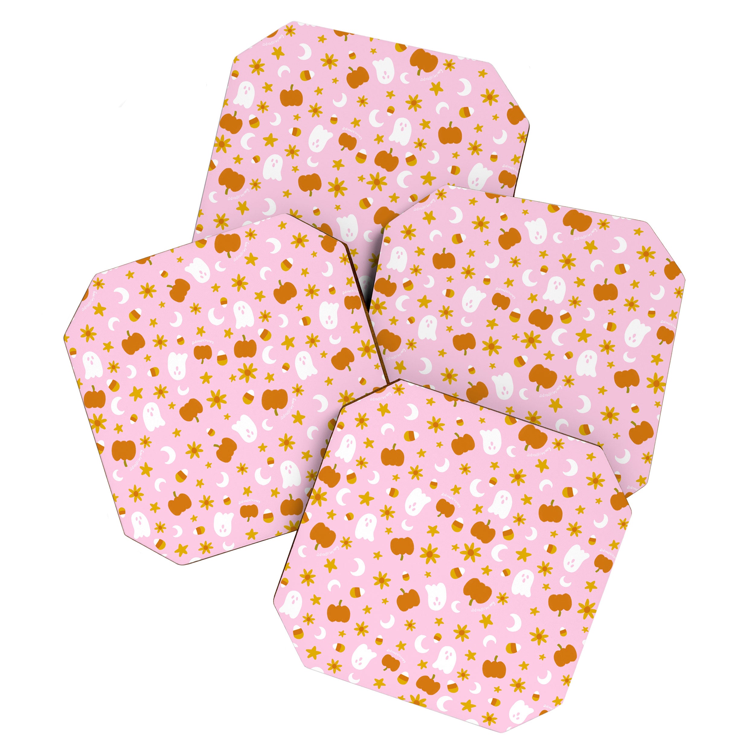 Is It Fall Yet in Pink Coaster Gallery Image 1