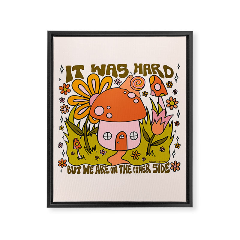It Was Hard Framed Canvas Print Gallery Image 8