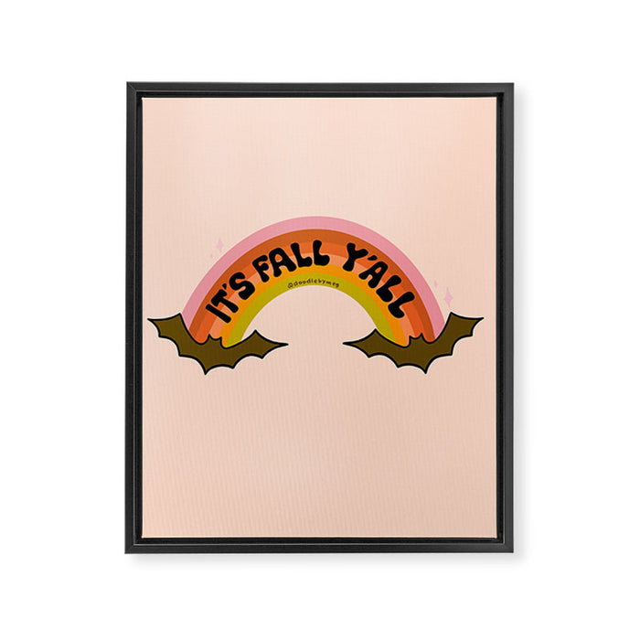 It's Fall Y'all Framed Canvas Print Gallery Image 1