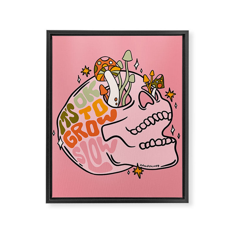 It's Ok to Grow Slow Framed Canvas Print Gallery Image 8