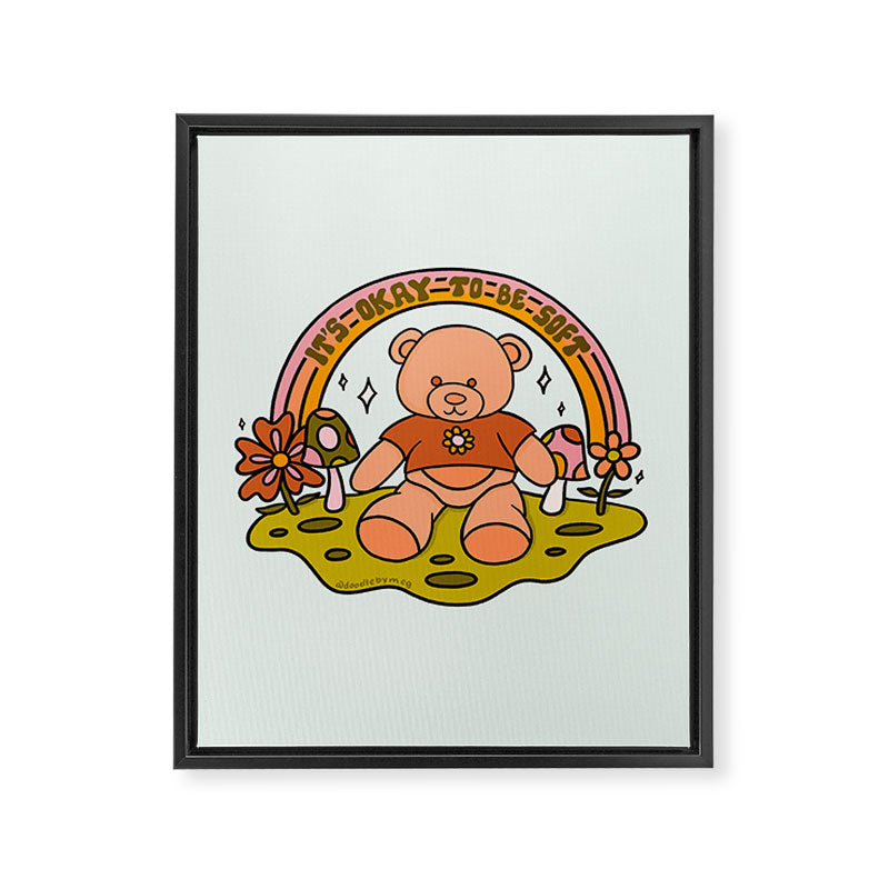 It's Okay to Be Soft Framed Canvas Print Gallery Image 8