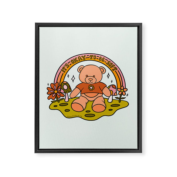 It's Okay to Be Soft Framed Canvas Print Gallery Image 1