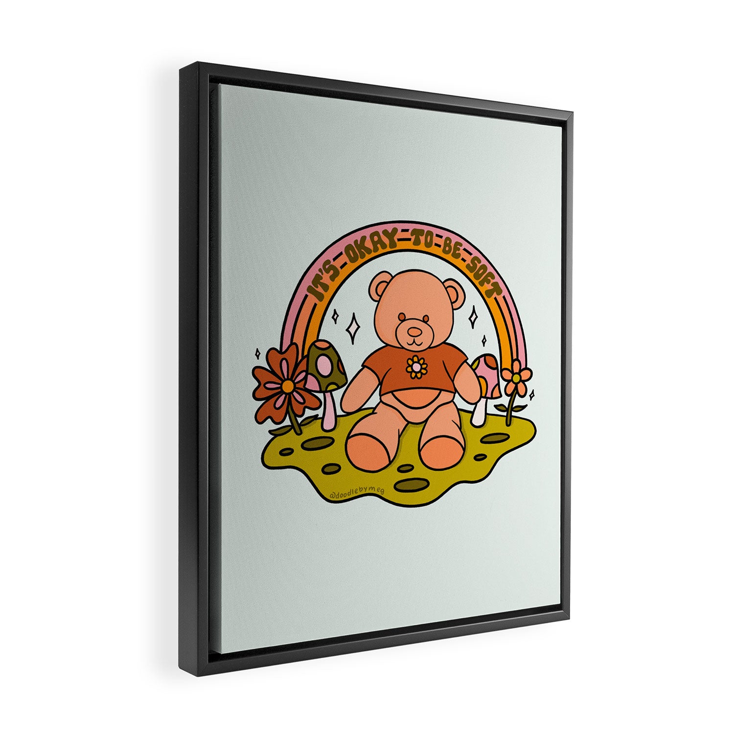 It's Okay to Be Soft Framed Canvas Print Gallery Image 2