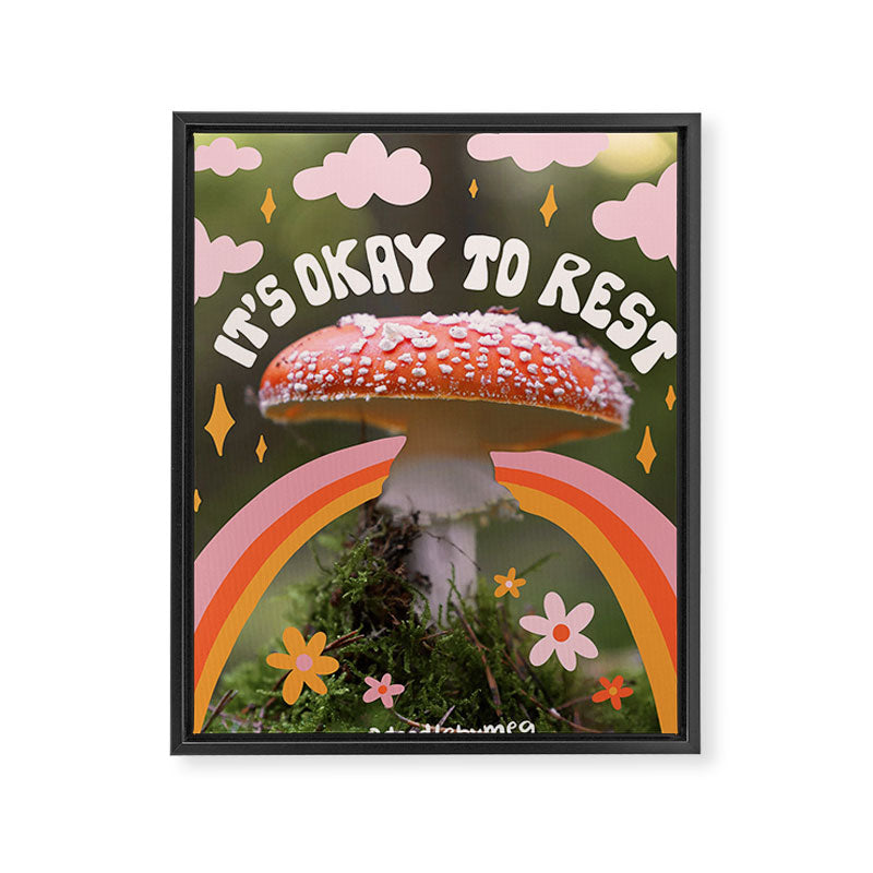 It's Okay to Rest Framed Canvas Print Gallery Image 6