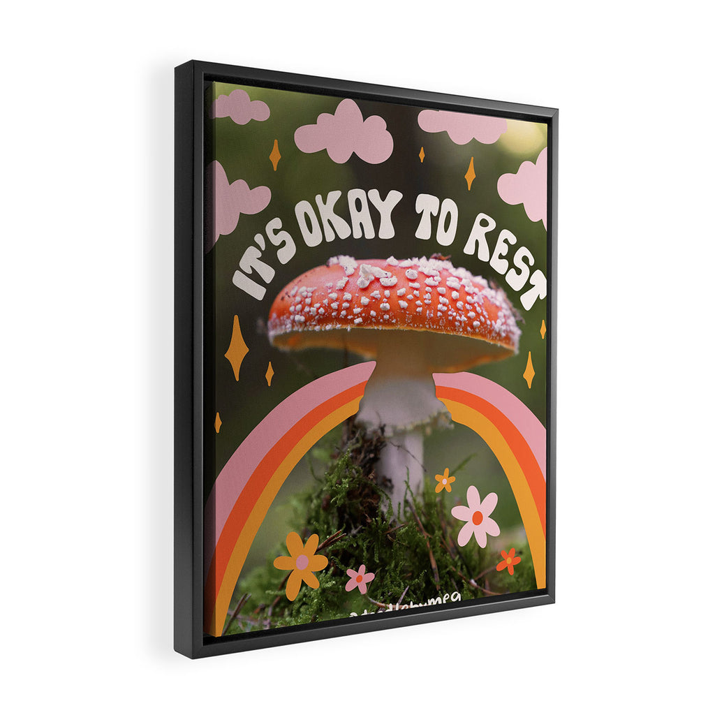 It's Okay to Rest Framed Canvas Print Gallery Image 2